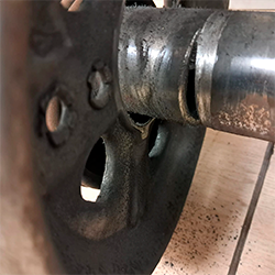Motor dañado De persiana Metalica